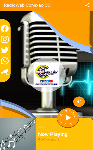 Android application Rádio Web Conexão CC screenshort