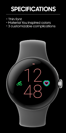 JHW Thin Plus: Watch face Screen 2