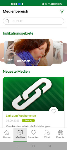 Schwabe Premium Service App Screen 2