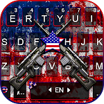 Cover Image of Herunterladen Amerikanisches Waffen-Tastatur-Thema  APK