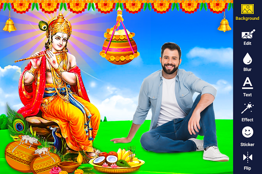 Android application Krishna Janmashtami Photo Edit screenshort