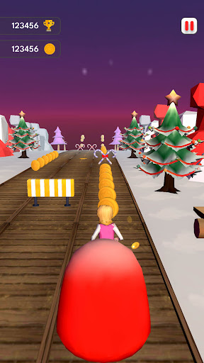 Santa Girl - 3D Runner Games