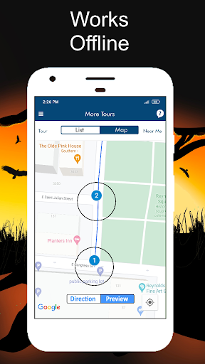 Screenshot of Ghosts of Savannah Tour Guide