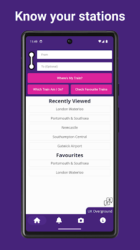 Android application Trainly - Stay on Track screenshort