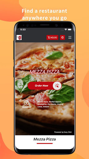 Android application Mezza Pizza screenshort