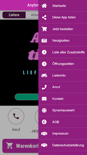 Anytime Lieferkiosk Screen 3