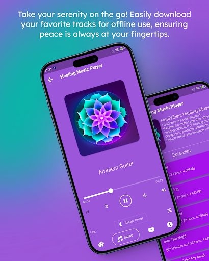 HealVibes: Healing Music App Screen 2