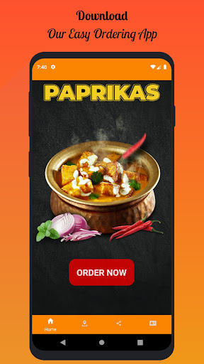Android application Paprika Nicos Takeaway screenshort