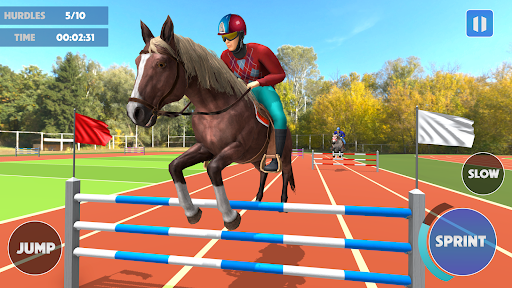 Android application Horse Jump: Horse Racing 3D screenshort