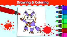 Vir the boy Coloring Robotのおすすめ画像2