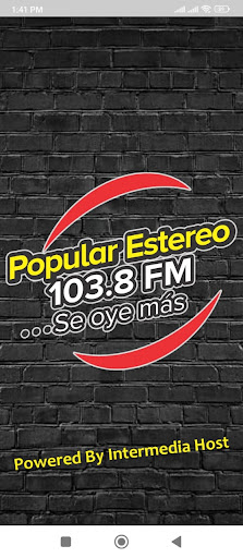 Android application Popular Estéreo 103.8 FM screenshort