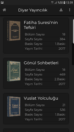 Android application Diyar Yayıncılık screenshort