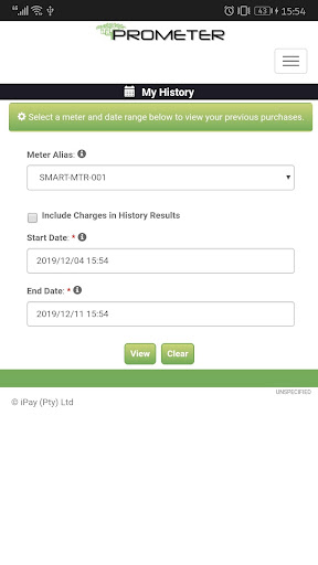 Android application Prometer Portal screenshort
