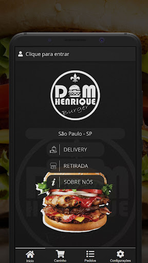 Android application Dom Henrique Burger screenshort