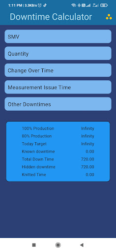 Downtime Calculator