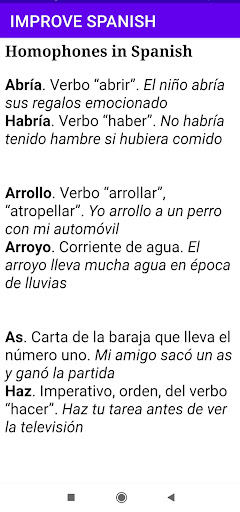 Improve Spanish Screen 3