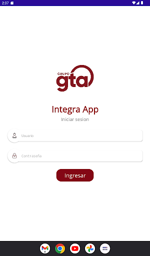 Integra app Screen 3