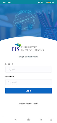 Android application FIS Admin App screenshort