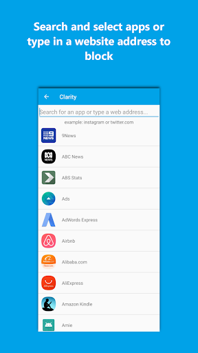 Clarity - App & Site Blocker Screen 2
