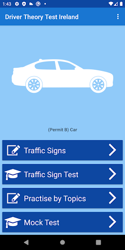 Android application Driver Theory Test Ireland screenshort