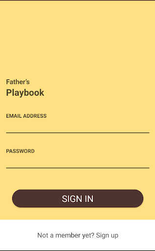 Android application Father's Playbook screenshort