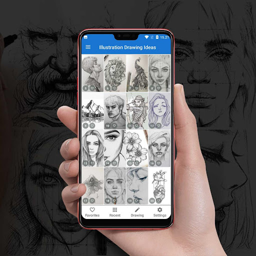 Android application Illustration Drawing Ideas screenshort