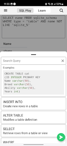 SQL Play Screen 2