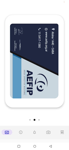 AEFIP Credencial Digital Screen 2