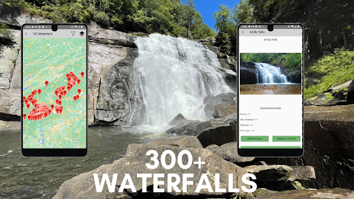Android application NC Waterfalls screenshort