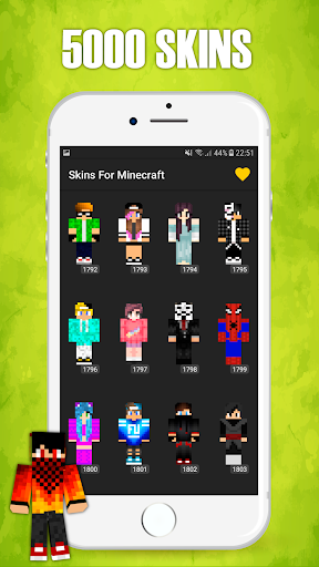 Android application Skins for Minecraft PE screenshort