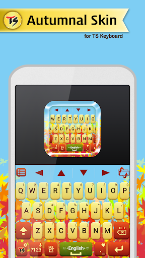 Android application Fall Skin for TS Keyboard screenshort
