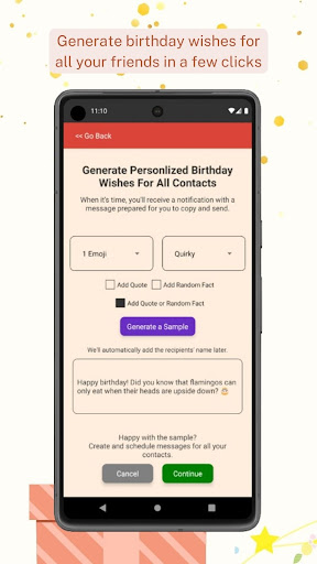 Birthd:AI - Reminders & Wishes Screen 3
