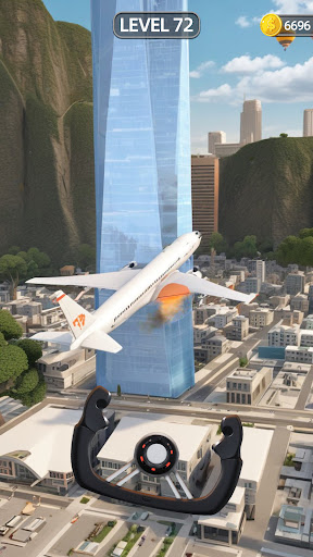 Android application Sling Plane 3D - Sky Crash Jet screenshort