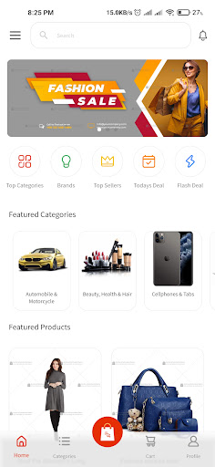 Android application Zaynark - Online Shopping screenshort