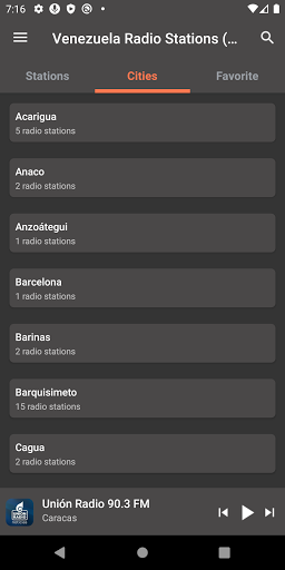 Venezuela Radio Stations AM/FM Screen 2