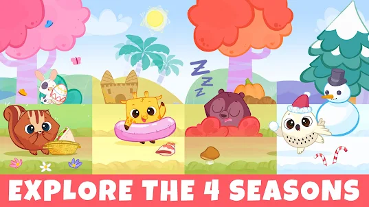 4 Seasons Games for Toddler 2+