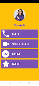 Captura de Pantalla 1 Miranda Fake Video Call - Mira android