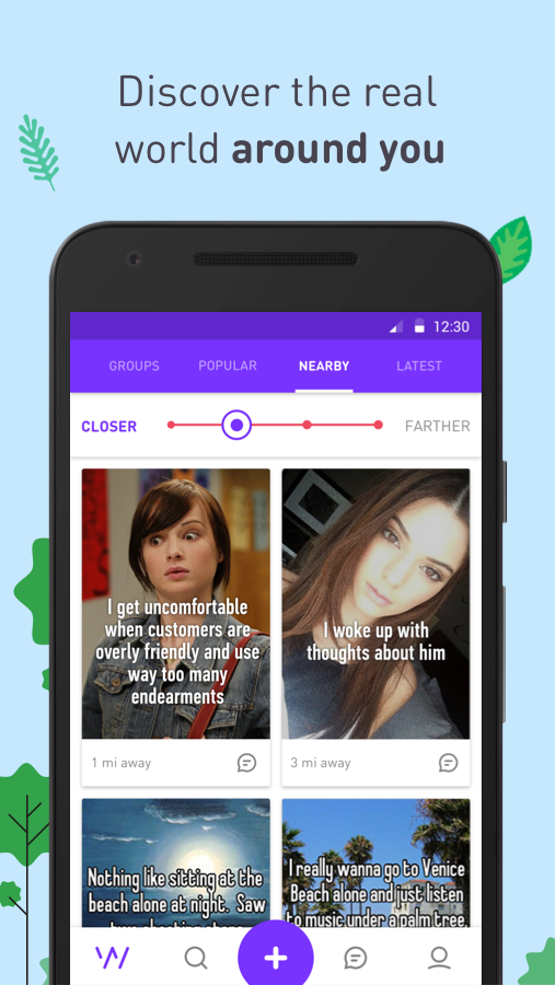 Android application Whisper screenshort