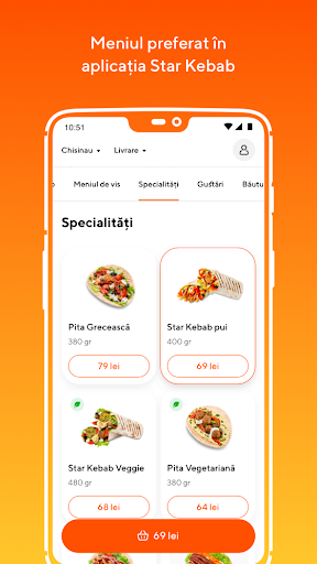 Android application Star Kebab screenshort