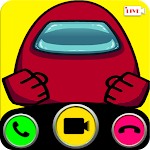 Cover Image of ダウンロード video call and chat simulator for among us 1.0 APK