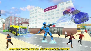 Flying Ice Robot Fighting Game - Screenshot 2