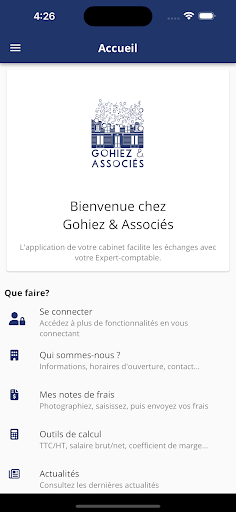 Android application Gohiez & Associés screenshort