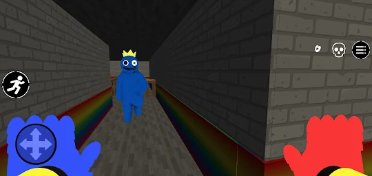 Blue Monster is scary rainbow