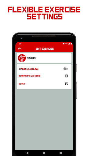 Workout Keeper Gold. Interval Screen 3
