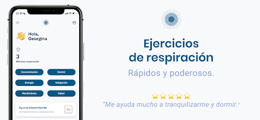 Android application Nhala: Respiración y Sueño screenshort