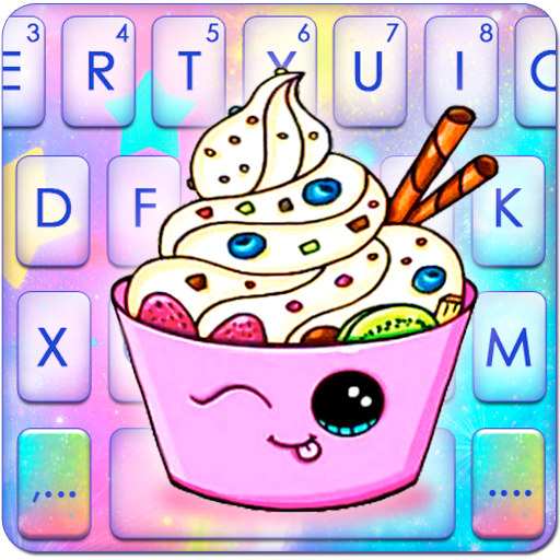 Kawaii Ice Cream Keyboard Them  Icon