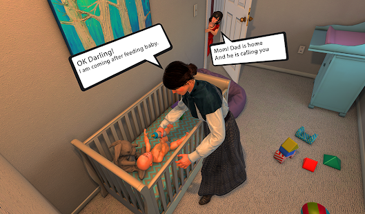 Mother Simulator - Family Game Varies with device APK screenshots 9