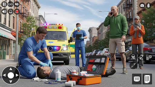 Ambulance Rescue Sim Games 3d ekran görüntüsü