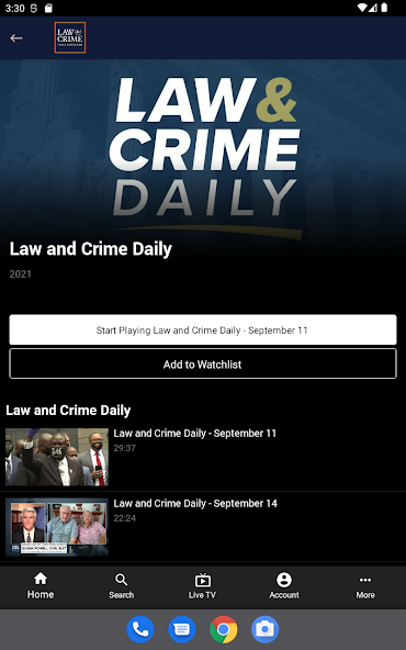 Law & Crime Network banner