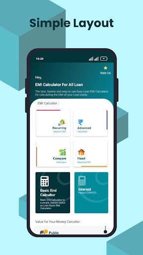 Android application EMI Calculator For All Loan screenshort